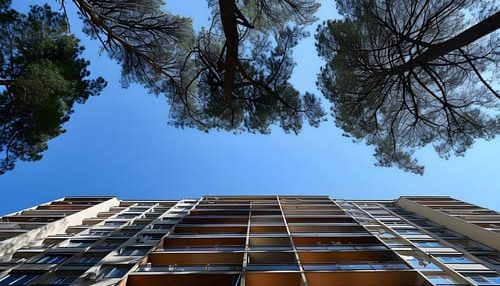 perspectiva-de-angulo-bajo-de-un-arbol-con-un-hermoso-dosel Arquitectura sostenible